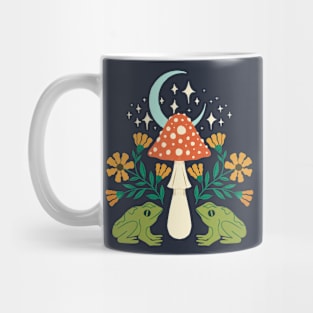 Moonlight Frogs and Mushroom Mug